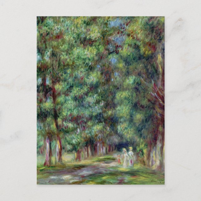 Pierre A Renoir | Väg i ett träslag Vykort (Framsida)