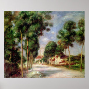 Pierre A Renoir Vägen till Essoyes Poster