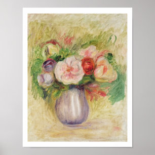 Pierre A Renoir Vas i blommor Poster