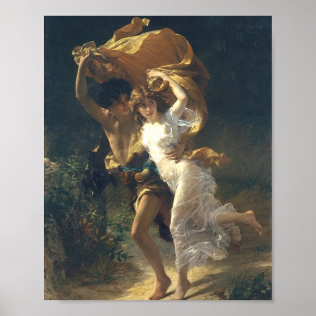 Pierre Auguste Cot Storm 1880 Poster (Framsidan)