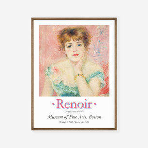 Pierre Auguste Porträtt Jeane Samary Art Exhibit Poster