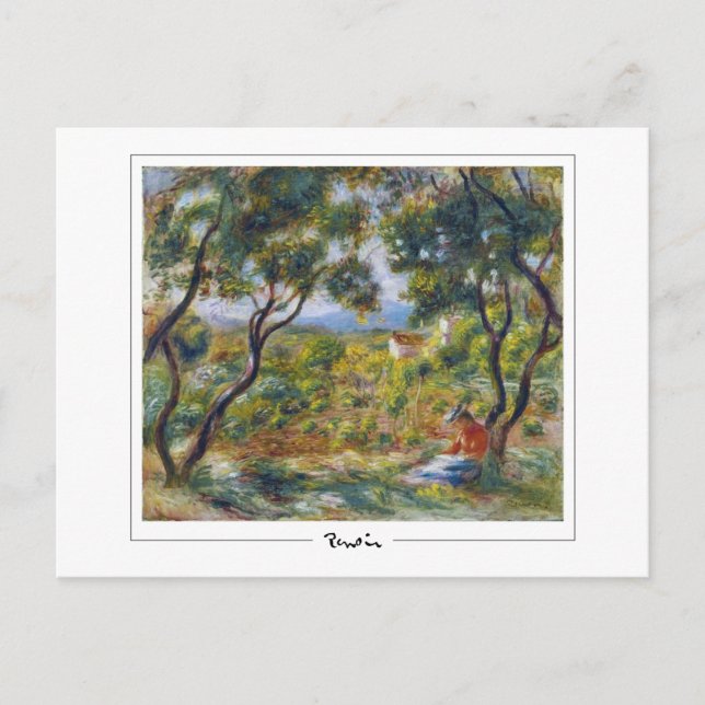 Pierre-Auguste Renoir #186 - Finkonstkort Vykort (Framsida)