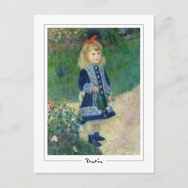 Pierre-Auguste Renoir #1 - vykort för konst (Framsida)