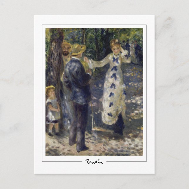 Pierre-Auguste Renoir #21-3 - Finkonstkort Vykort (Framsida)