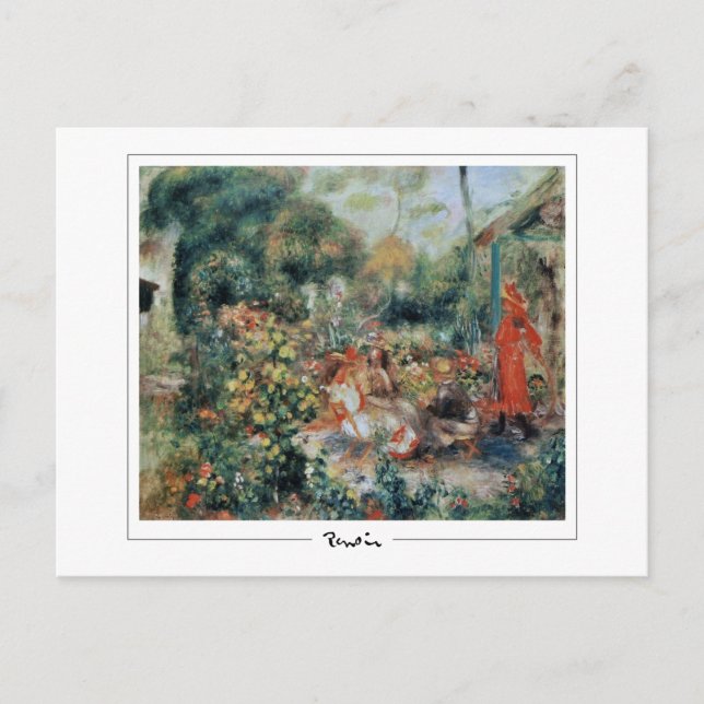 Pierre-Auguste Renoir #283 - Finkonstkort Vykort (Framsida)