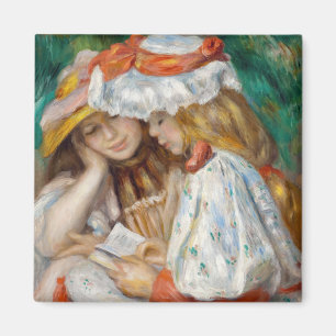 Pierre-Auguste Renoir - 2 Girls Reading Magnet