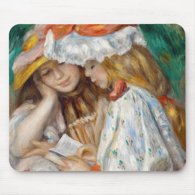 Pierre-Auguste Renoir - 2 Girls Reading Musmatta (Framsidan)