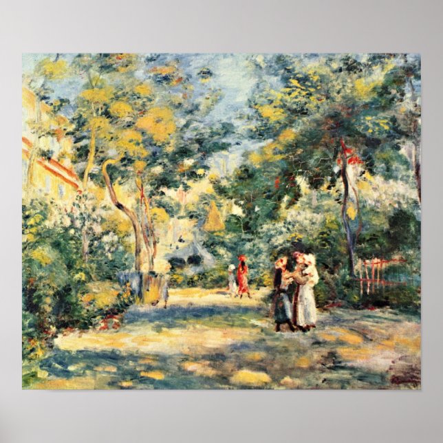 Pierre-Auguste Renoir - A Garden in Montmartre Poster (Framsidan)
