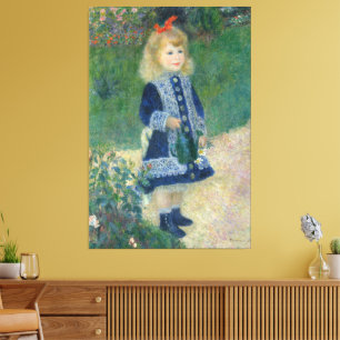 Pierre Auguste Renoir A Girl med Watering Can Canvastryck