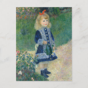 Pierre Auguste Renoir A Girl med Watering Can Helg Vykort