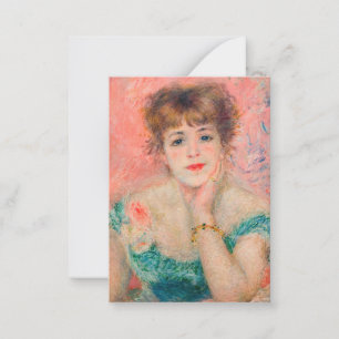 Pierre-Auguste Renoir - Actress Jeanne Samary Anteckningskort
