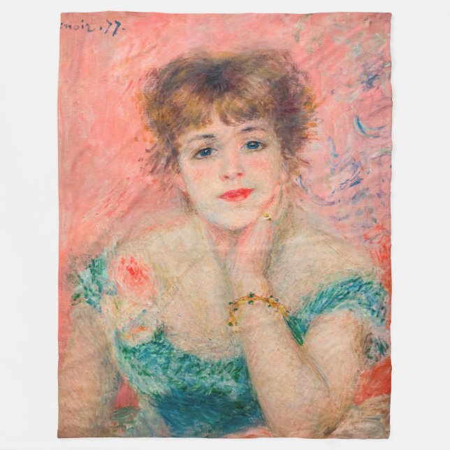 Pierre-Auguste Renoir - Actress Jeanne Samary Fleecefilt (Framsidan)