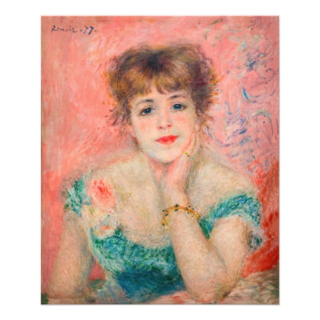 Pierre-Auguste Renoir - Actress Jeanne Samary Fototryck (Framsidan)