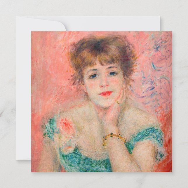 Pierre-Auguste Renoir - Actress Jeanne Samary Inbjudningar (Framsida)