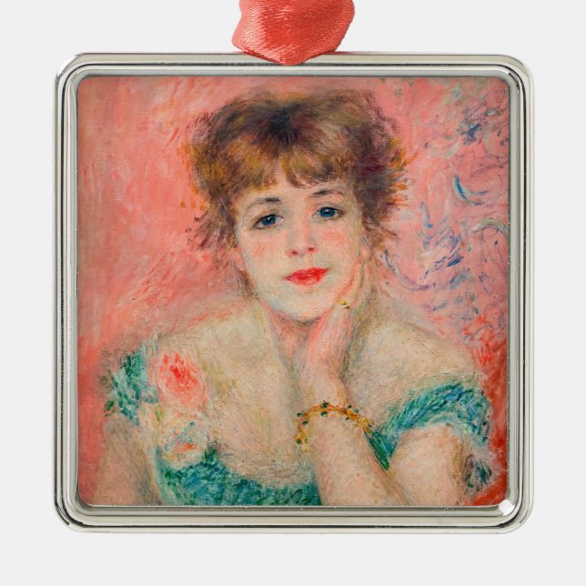 Pierre-Auguste Renoir - Actress Jeanne Samary Julgransprydnad Metall (Framsidan)