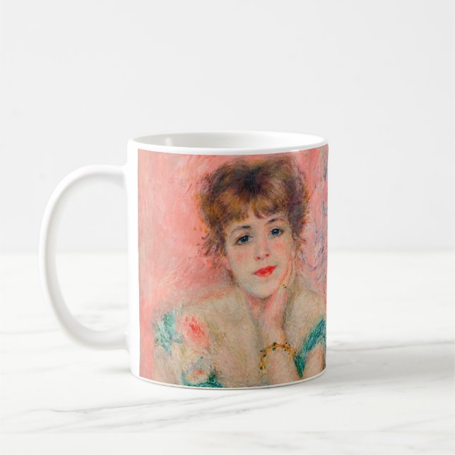 Pierre-Auguste Renoir - Actress Jeanne Samary Kaffemugg (Vänster)