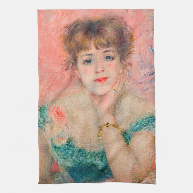 Pierre-Auguste Renoir - Actress Jeanne Samary Kökshandduk (Vertikal)