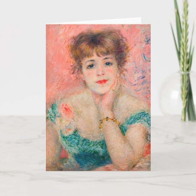 Pierre-Auguste Renoir - Actress Jeanne Samary Kort (Framsida)