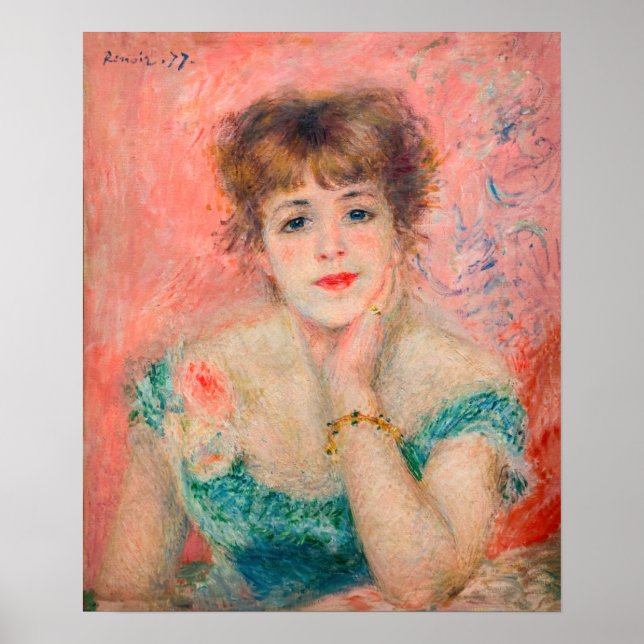 Pierre-Auguste Renoir - Actress Jeanne Samary Poster (Framsidan)