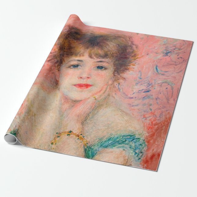Pierre-Auguste Renoir - Actress Jeanne Samary Presentpapper (Utrullad)