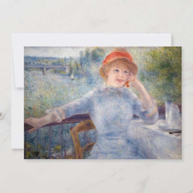 Pierre Auguste Renoir - Alphonsine Fournaise Inbjudningar (Framsida)