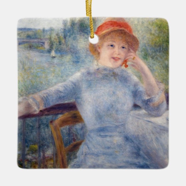 Pierre Auguste Renoir - Alphonsine Fournaise Julgransprydnad Keramik (Framsida)