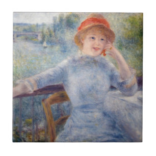 Pierre Auguste Renoir - Alphonsine Fournaise Kakelplatta
