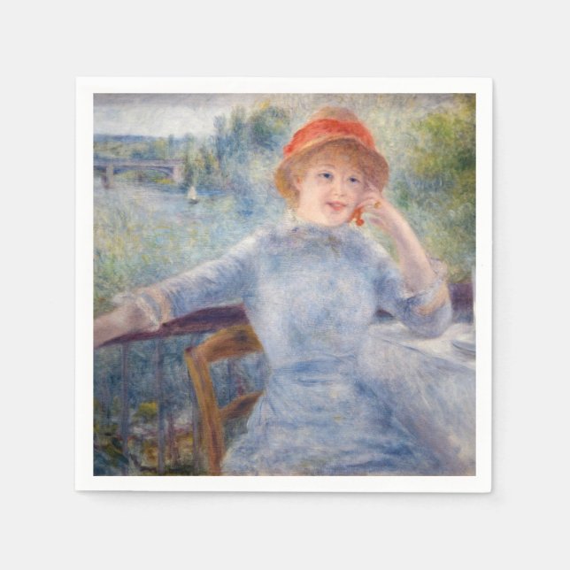 Pierre Auguste Renoir - Alphonsine Fournaise Pappersservett (Framsidan)