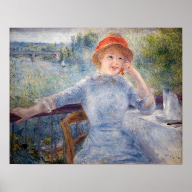 Pierre Auguste Renoir - Alphonsine Fournaise Poster (Framsidan)