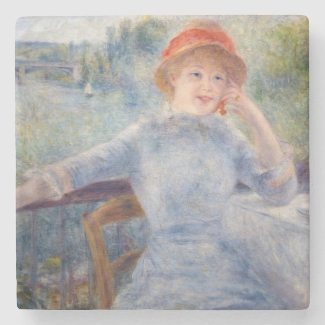 Pierre Auguste Renoir - Alphonsine Fournaise Stenunderlägg (Framsidan)