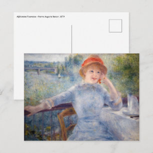 Pierre Auguste Renoir - Alphonsine Fournaise Vykort
