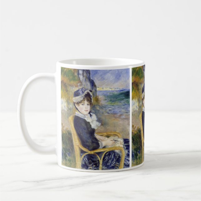 Pierre-Auguste Renoir - av Seashore Kaffemugg (Vänster)