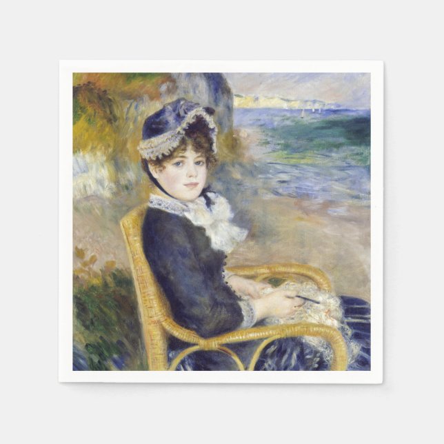 Pierre-Auguste Renoir - av Seashore Pappersservett (Framsidan)