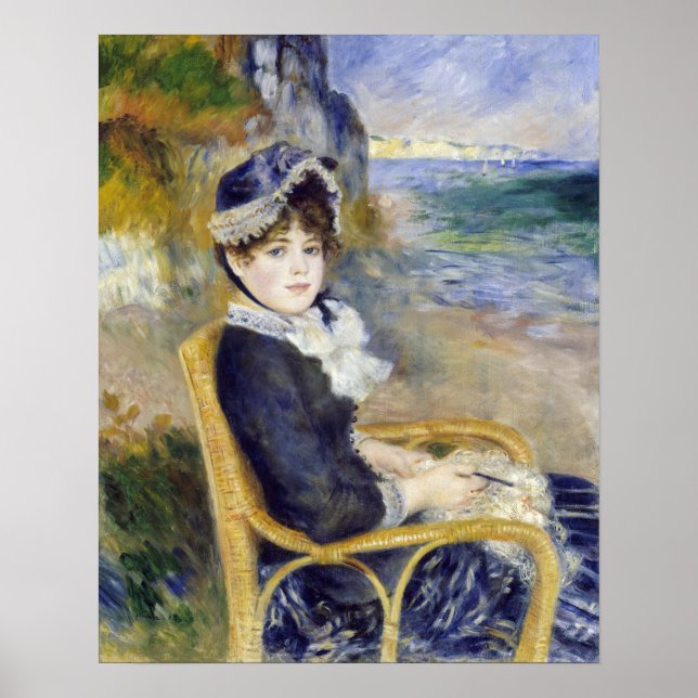 Pierre-Auguste Renoir - av Seashore Poster (Framsidan)