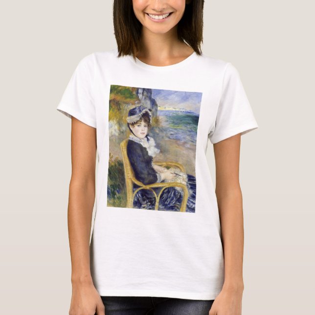 Pierre-Auguste Renoir - av Seashore T Shirt (Framsida)