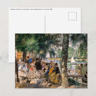 Pierre-Auguste Renoir - Bad på Seine Vykort