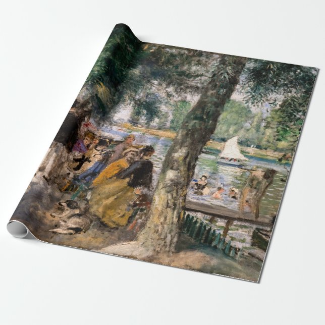 Pierre-Auguste Renoir - Badande vid Seine Presentpapper (Utrullad)