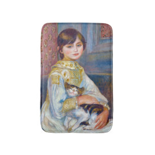 Pierre-Auguste Renoir - Barn med katt Badrumsmatta