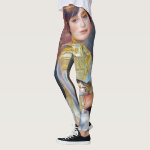 Pierre-Auguste Renoir - Barn med katt Leggings