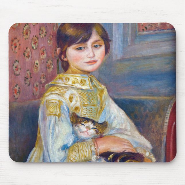 Pierre-Auguste Renoir - Barn med katt Musmatta (Framsidan)