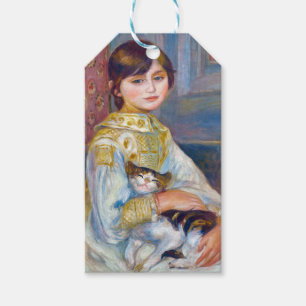 Pierre-Auguste Renoir - Barn med katt Presentetikett