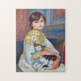 Pierre-Auguste Renoir - Barn med katt Pussel