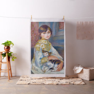 Pierre-Auguste Renoir - Barn med katt Tyg