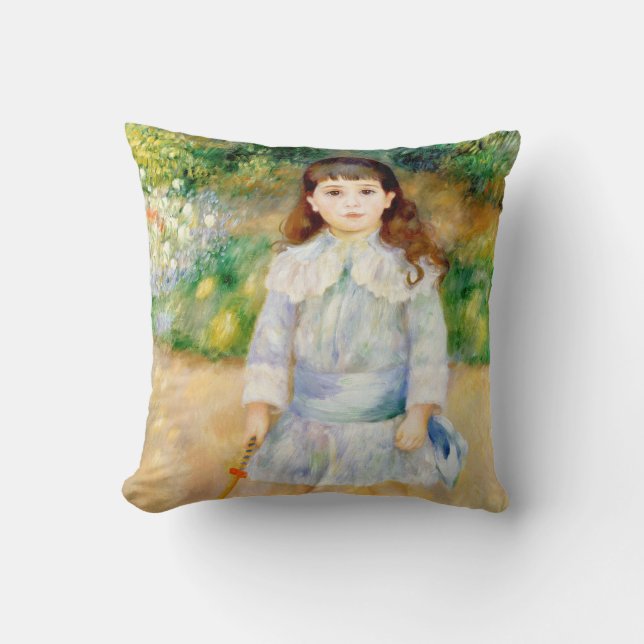 Pierre-Auguste Renoir - Barn med pip Kudde (Framsida)