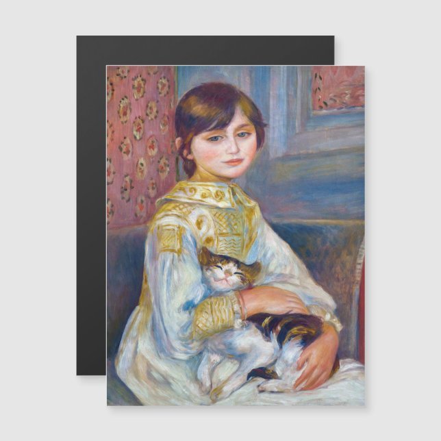 Pierre-Auguste Renoir - Barnbarn med katt (Fram/baksida)