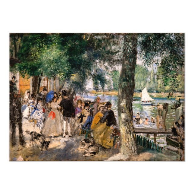 Pierre-Auguste Renoir - Bathing on Seine Fototryck (Framsidan)