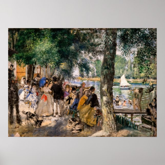 Pierre-Auguste Renoir - Bathing on Seine Poster (Framsidan)