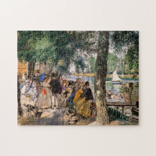 Pierre-Auguste Renoir - Bathing on Seine Pussel (Horisontell)