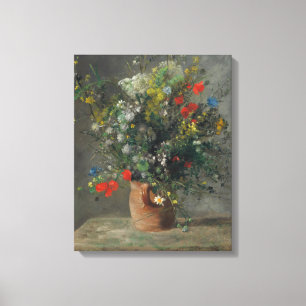 Pierre-Auguste Renoir - Blommor i en vas 1866 Canvastryck
