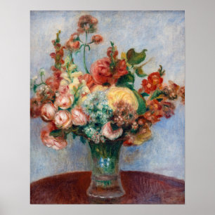 Pierre-Auguste Renoir - Blommor i en vas Poster